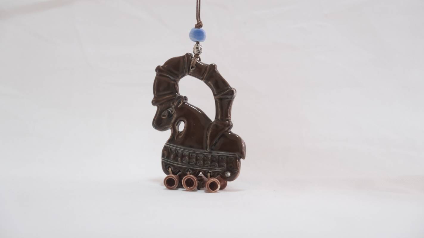 Teke Figürlü Seramik Duvar Süsü - Model 2 1