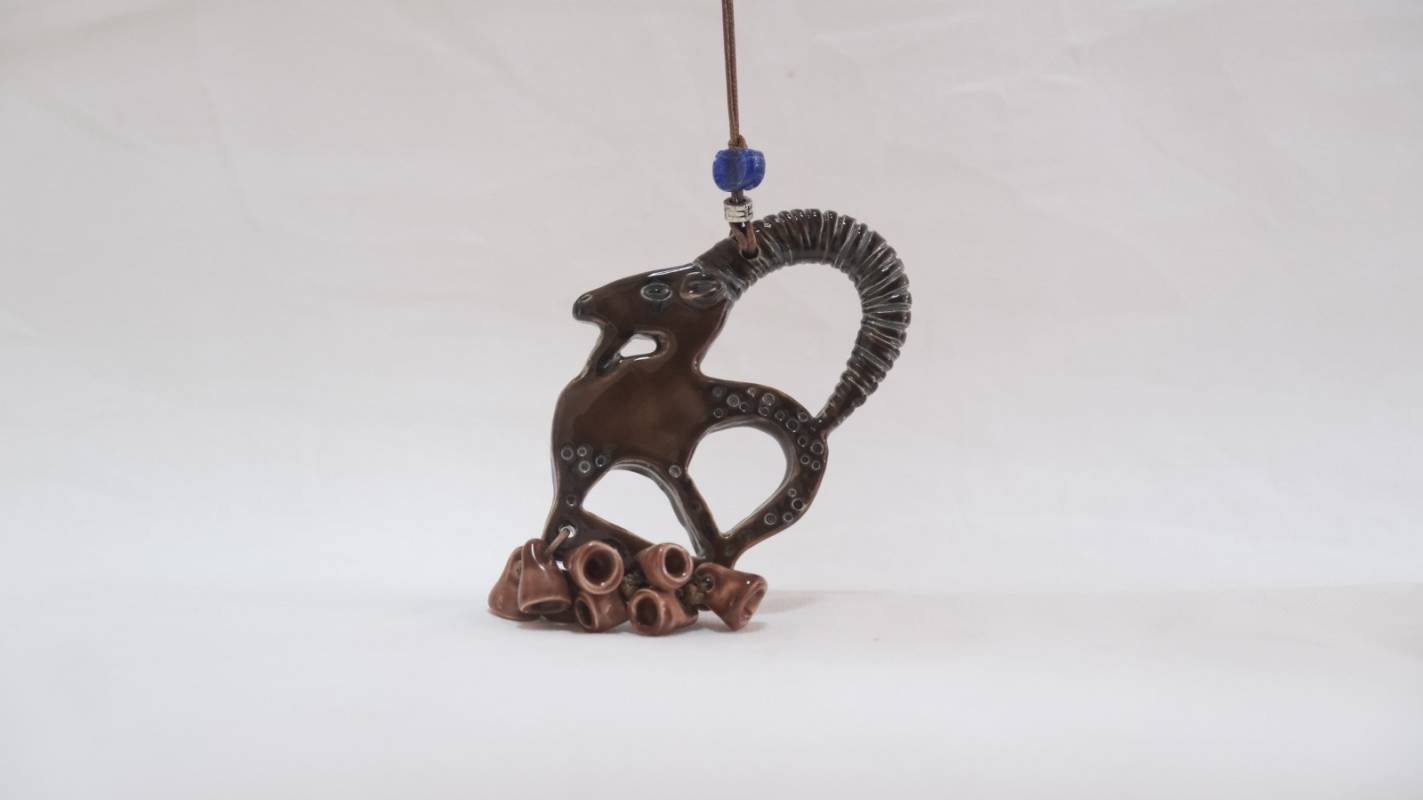 Teke Figürlü Seramik Duvar Süsü - Model 3 1