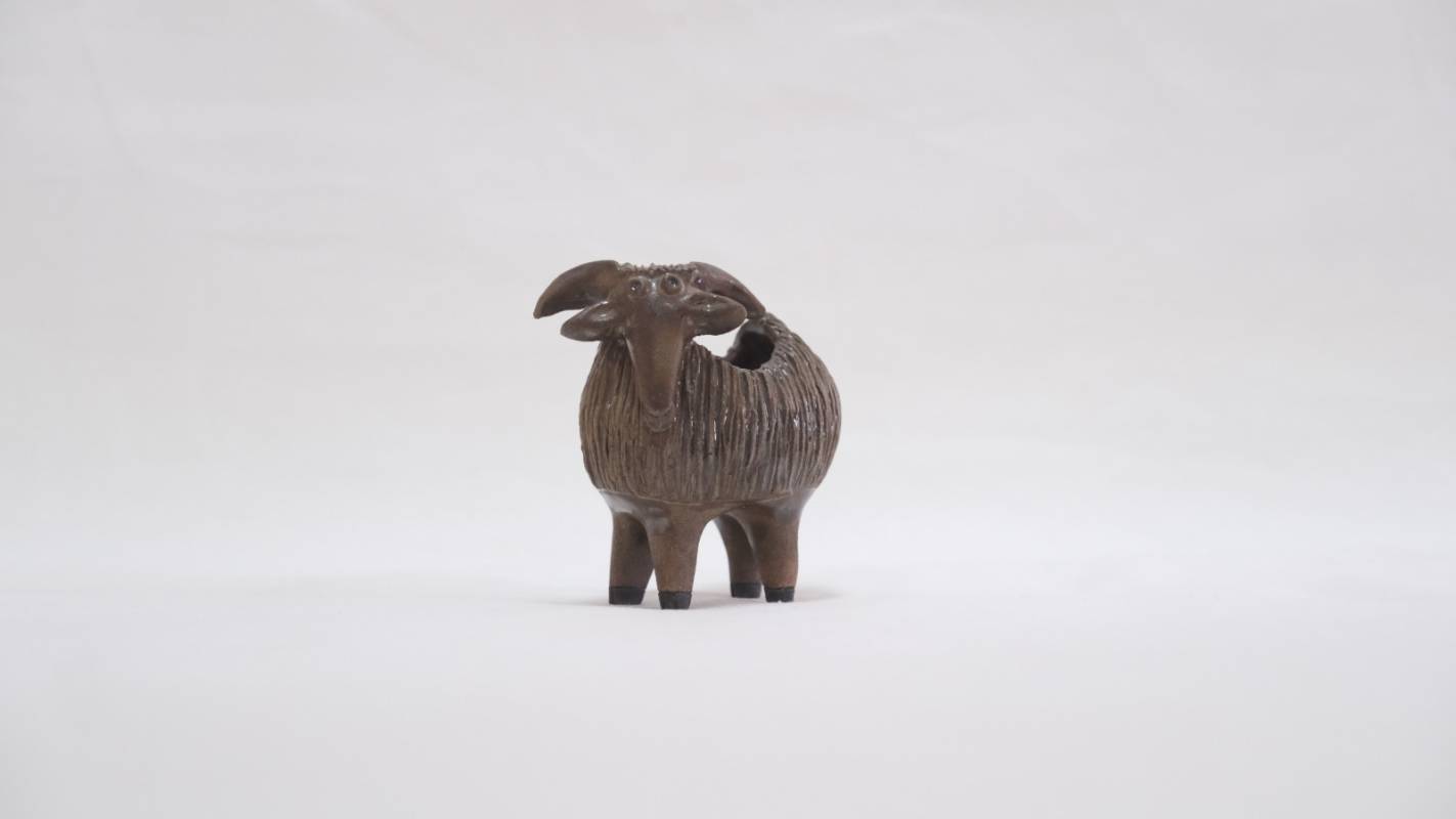 Minyatür Koç Biblosu - Kahve Sırlı 1