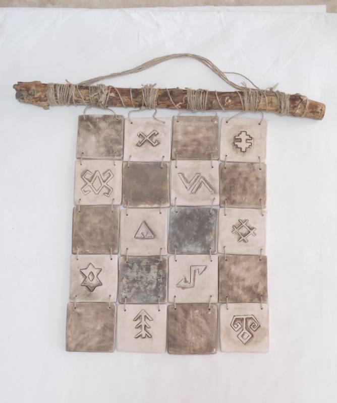 Anadolu Motifli Ahşap Temalı Dekor Pano 1