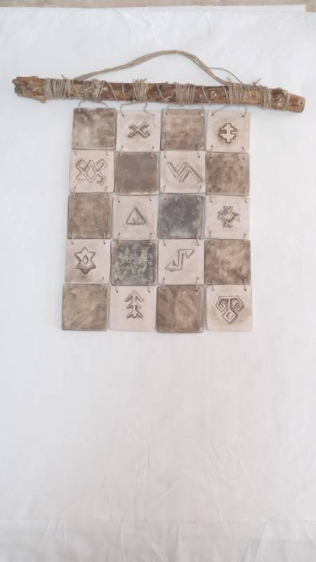 Anadolu Motifli Ahşap Temalı Dekor Pano 3