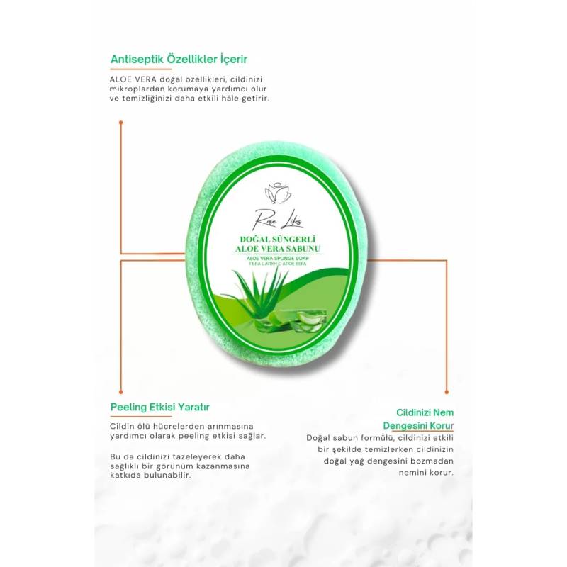 Dogal Süngerli Aloe Vera Sabunu (150 gr) 2