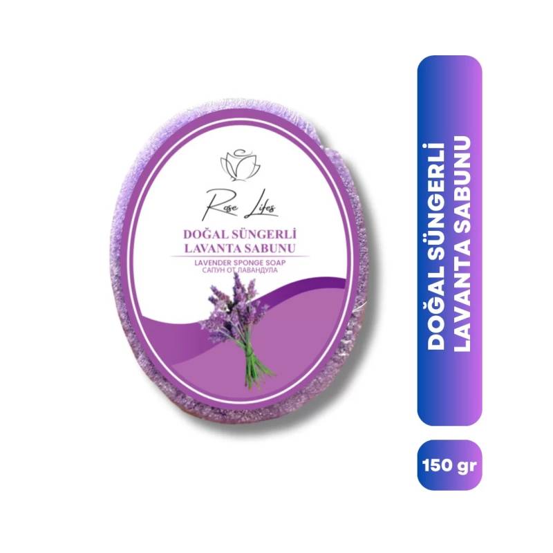 Doğal Süngerli Lavanta Sabunu (150 gr) 1