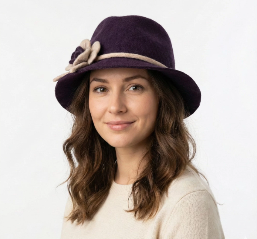 Keçe Şapka (Mor) 3