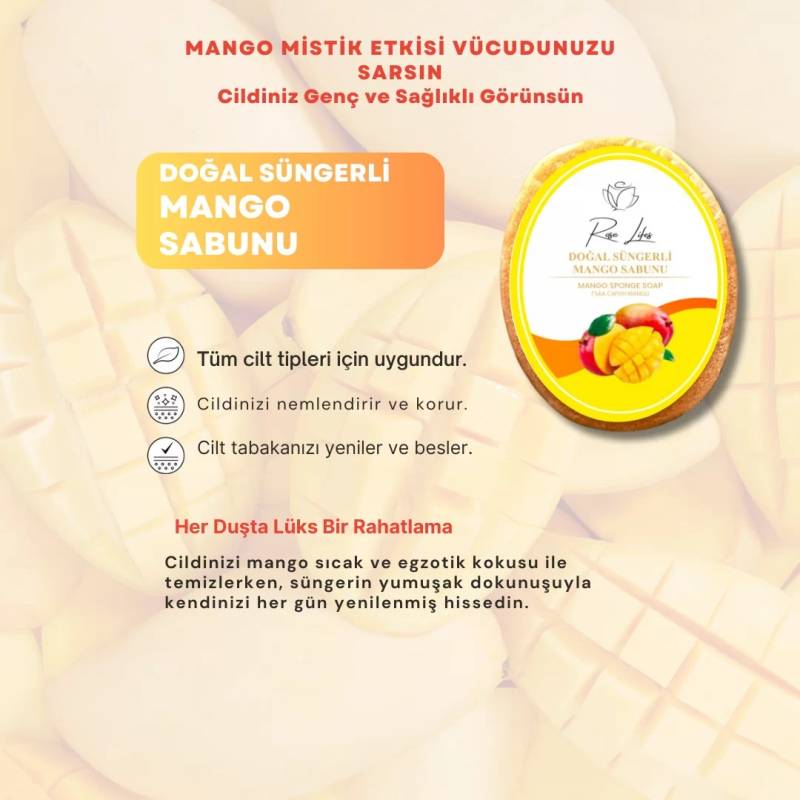 Dogal Süngerli Mango Sabunu (150 gr) 2