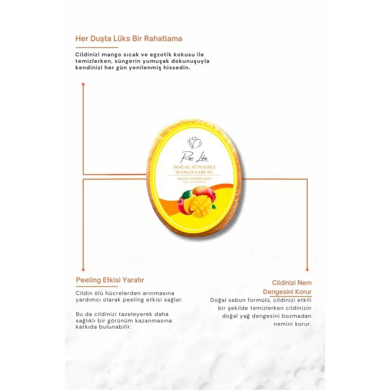 Dogal Süngerli Mango Sabunu (150 gr) 3